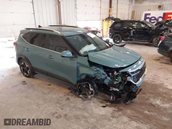 ✅ 2025 Kia Seltos EX • VIN: KNDER2AA9S7781643 • Lot: 42851103. Listed on IAAI with 23 mi. Free auction sales archive from the USA and detailed vehicle history report at DreamBid. Image 1.