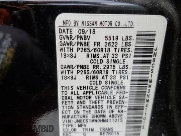 ✅ 2017 Infiniti QX70 • VIN: JN8CS1MW0HM411015 • Lot: 44016155. Listed on Copart with Not provided. Free auction sales archive from the USA and detailed vehicle history report at DreamBid. Image 13.