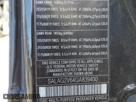 ✅ 2016 Land Rover LR4 HSE • VIN: SALAG2V64GA839400 • Lot: 66025945. Wystawiony na Copart z przebiegiem 76 697 mil. Bezpłatny archiwum sprzedaży aukcyjnych z USA i szczegółowy raport historii pojazdu na DreamBid. Zdjęcie 14.