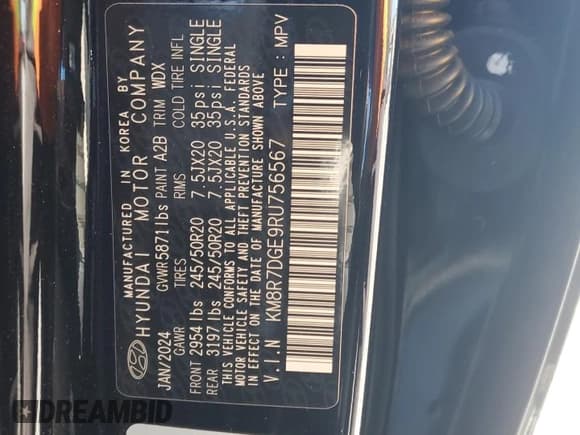 ✅ 2024 Hyundai Palisade Calligraphy • VIN: KM8R7DGE9RU756567 • Лот: 86695264. Опубликован ранее на Copart с пробегом 10 089 миль. Бесплатный доступ к архиву аукционных продаж из США и подробный отчёт об истории автомобиля на DreamBid. Изображение 14.