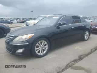 2012 Hyundai Genesis 3.8L with VIN KMHGC4DD0CU155313, listed as a Copart auction lot 75166104 with Not provided miles and Salvage title. Bid and sale history available at DreamBid. Image 1.