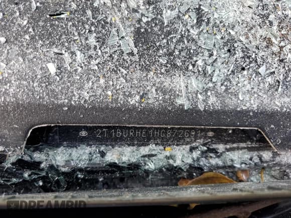 ✅ 2017 Toyota Corolla LE • VIN: 2T1BURHE1HC872691 • Lot: 91552095. Listed on Copart with Not provided. Free auction sales archive from the USA and detailed vehicle history report at DreamBid. Image 12.