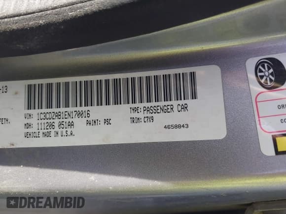 ✅ 2014 Dodge Avenger SE • VIN: 1C3CDZAB1EN170016 • Lot: 40234050. Wystawiony na IAAI z przebiegiem Nie podano. Bezpłatny archiwum sprzedaży aukcyjnych z USA i szczegółowy raport historii pojazdu na DreamBid. Zdjęcie 9.