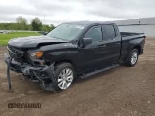 2019 Chevrolet Silverado 1500 Custom z VIN 1GCRYBEH0KZ402223, wystawiony jako Copart lot #56124155 z przebiegiem 38 816 mil mil oraz Szkoda całkowita • Salvage title. Historia ofert i sprzedaży dostępna na DreamBid. Obrazek 1.