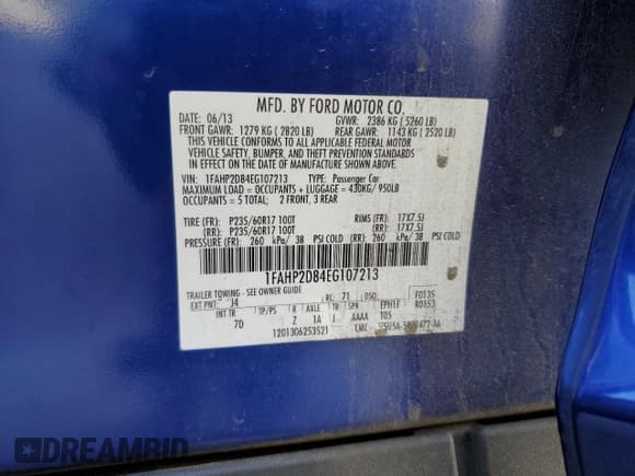 ✅ 2014 Ford Taurus SE • VIN: 1FAHP2D84EG107213 • Лот: 90599655. Опубликован ранее на Copart с пробегом 148 444 миль. Бесплатный доступ к архиву аукционных продаж из США и подробный отчёт об истории автомобиля на DreamBid. Изображение 12.