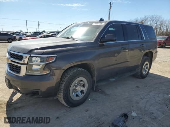 ✅ 2017 Chevrolet Tahoe Commercial • VIN: 1GNSKFEC1HR259975 • Лот: 46692105. Опубликован ранее на Copart с пробегом 147 481 миль. Бесплатный доступ к архиву аукционных продаж из США и подробный отчёт об истории автомобиля на DreamBid. Изображение 1.