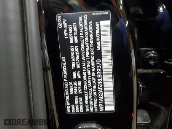 ✅ 2024 Porsche Macan S • VIN: WP1AG2A52RLB39370 • Lot: 58408085. Wystawiony na Copart z przebiegiem 7 889 mil. Bezpłatny archiwum sprzedaży aukcyjnych z USA i szczegółowy raport historii pojazdu na DreamBid. Zdjęcie 13.