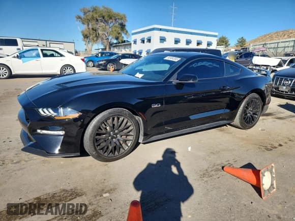 ✅ 2019 Ford Mustang GT • VIN: 1FA6P8CF6K5197708 • Lot: 90904395. Listed on Copart with 14,015 mi. Free auction sales archive from the USA and detailed vehicle history report at DreamBid. Image 1.