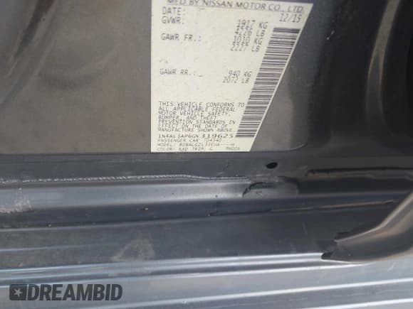 ✅ 2016 Nissan Altima S • VIN: 1N4AL3AP6GN319625 • Lot: 43110218. Wystawiony na IAAI z przebiegiem 149 350 mil. Bezpłatny archiwum sprzedaży aukcyjnych z USA i szczegółowy raport historii pojazdu na DreamBid. Zdjęcie 9.