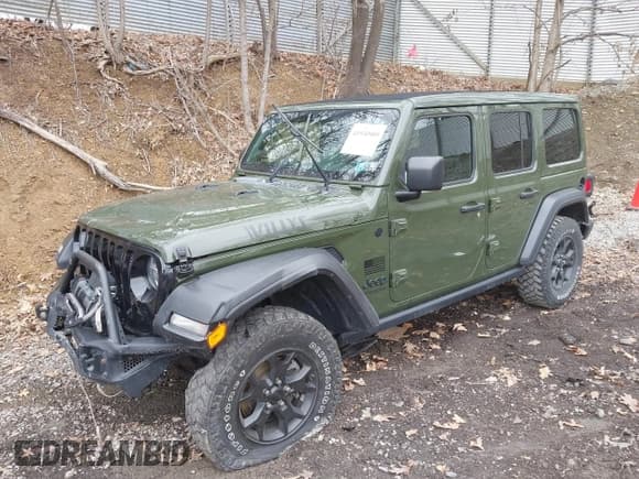 ✅ 2021 Jeep Wrangler Unlimited Willys • VIN: 1C4HJXDNXMW579595 • Lot: 41930989. Wystawiony na IAAI z przebiegiem 32 148 mil. Bezpłatny archiwum sprzedaży aukcyjnych z USA i szczegółowy raport historii pojazdu na DreamBid. Zdjęcie 2.