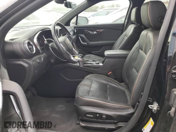 2019 Chevrolet Blazer Premier with VIN 3GNKBFRS7KS675048, listed as a Copart auction lot 68173735 with 53,577 mi miles and Salvage title. Bid and sale history available at DreamBid. Image 7.