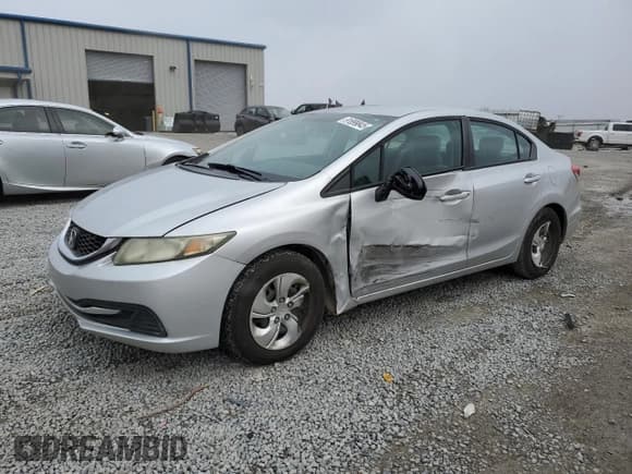 ✅ 2014 Honda Civic LX • VIN: 19XFB2F56EE014941 • Лот: 91899845. Опубликован ранее на Copart с пробегом 162 079 миль. Бесплатный доступ к архиву аукционных продаж из США и подробный отчёт об истории автомобиля на DreamBid. Изображение 1.