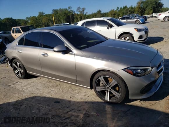 ✅ 2023 Mercedes-Benz C 300 • VIN: W1KAF4GB2PR069513 • Lot: 82444455. Listed on Copart with 43,571 mi. Free auction sales archive from the USA and detailed vehicle history report at DreamBid. Image 4.