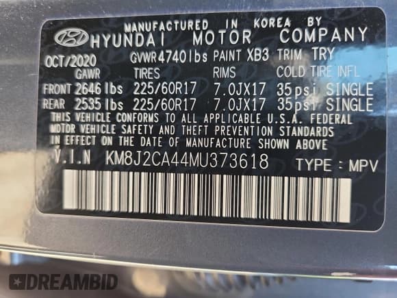 ✅ 2021 Hyundai Tucson SE • VIN: KM8J2CA44MU373618 • Lot: 84269955. Wystawiony na Copart z przebiegiem 58 258 mil. Bezpłatny archiwum sprzedaży aukcyjnych z USA i szczegółowy raport historii pojazdu na DreamBid. Zdjęcie 13.