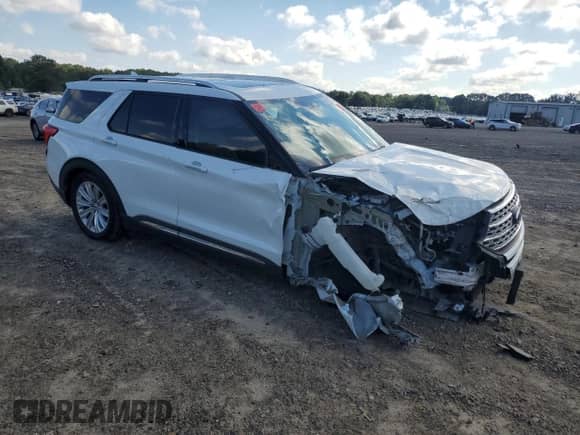 2022 Ford Explorer Limited with VIN 1FMSK7FH8NGB44799, listed as a Copart auction lot 69818545 with 108,831 mi miles and Salvage title. Bid and sale history available at DreamBid. Image 4.