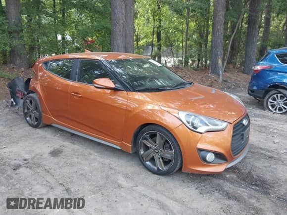 2015 Hyundai Veloster Turbo R-Spec with VIN KMHTC6AE9FU240288, listed as a IAAI auction lot 42536264 with 174,250 mi miles and . Bid and sale history available at DreamBid. Image 1.