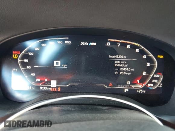 ✅ 2022 BMW X4 M • VIN: 5YM23EC01N9L16445 • Лот: 91277945. Опубликован ранее на Copart с пробегом 45 336 миль. Бесплатный доступ к архиву аукционных продаж из США и подробный отчёт об истории автомобиля на DreamBid. Изображение 9.