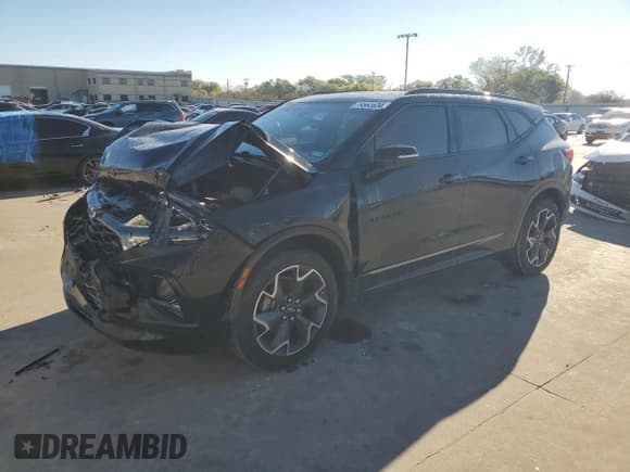 ✅ 2020 Chevrolet Blazer RS • VIN: 3GNKBERS0LS685254 • Lot: 79552634. Listed on Copart with 77,681 mi. Free auction sales archive from the USA and detailed vehicle history report at DreamBid. Image 1.