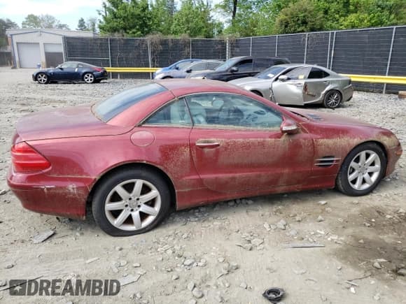 ✅ 2003 Mercedes-Benz SL 500 • VIN: WDBSK75F33F055454 • Lot: 55290825. Listed on Copart with Not provided. Free auction sales archive from the USA and detailed vehicle history report at DreamBid. Image 3.