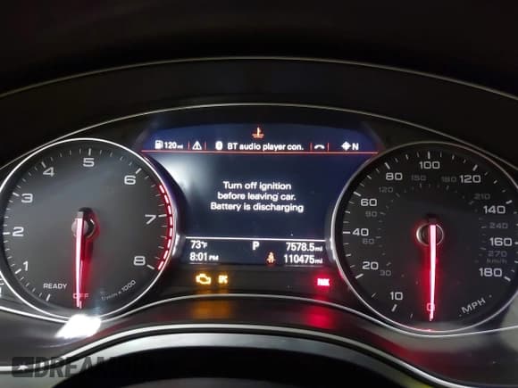 ✅ 2017 Audi A6 Premium Plus • VIN: WAUF2AFC9HN128728 • Lot: 41699063. Listed on IAAI with 110,475 mi. Free auction sales archive from the USA and detailed vehicle history report at DreamBid. Image 7.