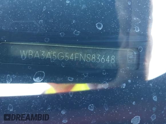 ✅ 2015 BMW 3 Series 328i • VIN: WBA3A5G54FNS83648 • Лот: 43516454. Опубликован ранее на IAAI с пробегом 132 623 миль. Бесплатный доступ к архиву аукционных продаж из США и подробный отчёт об истории автомобиля на DreamBid. Изображение 17.