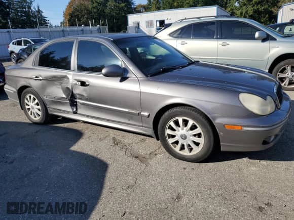 2002 Hyundai Sonata GLS with VIN KMHWF35H42A692541, listed as a Copart auction lot 75359064 with 134,347 mi miles and Salvage title. Bid and sale history available at DreamBid. Image 4.