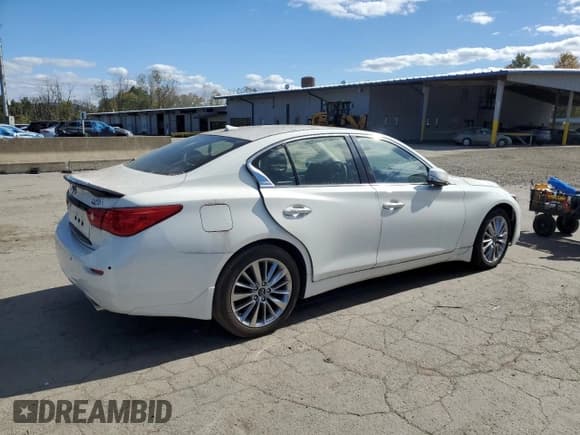 ✅ 2021 Infiniti Q50 Luxe • VIN: JN1EV7BR0MM754593 • Lot: 85275645. Listed on Copart with 14,990 mi. Free auction sales archive from the USA and detailed vehicle history report at DreamBid. Image 3.