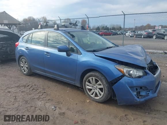 ✅ 2016 Subaru Impreza Premium • VIN: JF1GPAB60G8260773 • Lot: 43590445. Wystawiony na IAAI z przebiegiem 64 069 mil. Bezpłatny archiwum sprzedaży aukcyjnych z USA i szczegółowy raport historii pojazdu na DreamBid. Zdjęcie 1.