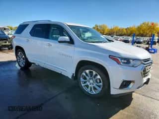 2018 Chevrolet Traverse Premier z VIN 1GNEVJKW6JJ114425, wystawiony jako Copart lot #87114485 z przebiegiem 155 660 mil mil oraz Szkoda całkowita • Salvage title. Historia ofert i sprzedaży dostępna na DreamBid. Obrazek 4.