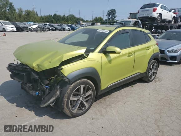 ✅ 2020 Hyundai Kona Limited • VIN: KM8K33A51LU562994 • Лот: 70890144. Опубликован ранее на Copart с пробегом 45 103 миль. Бесплатный доступ к архиву аукционных продаж из США и подробный отчёт об истории автомобиля на DreamBid. Изображение 1.