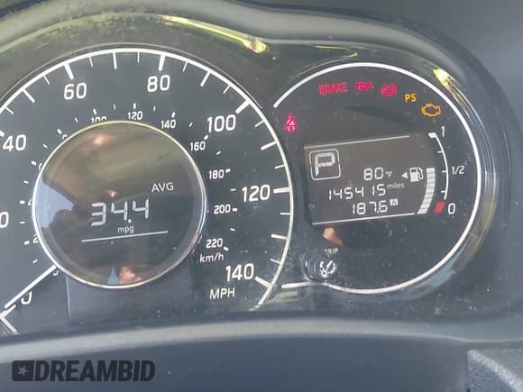 ✅ 2016 Nissan Note S • VIN: 3N1CE2CP6GL406884 • Lot: 42966585. Listed on IAAI with 145,415 mi. Free auction sales archive from the USA and detailed vehicle history report at DreamBid. Image 15.