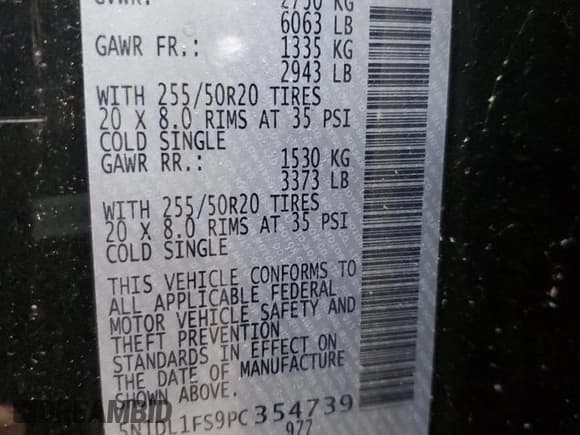 ✅ 2023 Infiniti QX60 Luxe • VIN: 5N1DL1FS9PC354739 • Lot: 93494725. Listed on Copart with 8,090 mi. Free auction sales archive from the USA and detailed vehicle history report at DreamBid. Image 13.