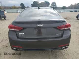 2015 Hyundai Genesis 3.8L z VIN KMHGN4JE5FU017780, wystawiony jako Copart lot #81963554 z przebiegiem 100 099 mil mil oraz Szkoda całkowita • Salvage title. Historia ofert i sprzedaży dostępna na DreamBid. Obrazek 6.