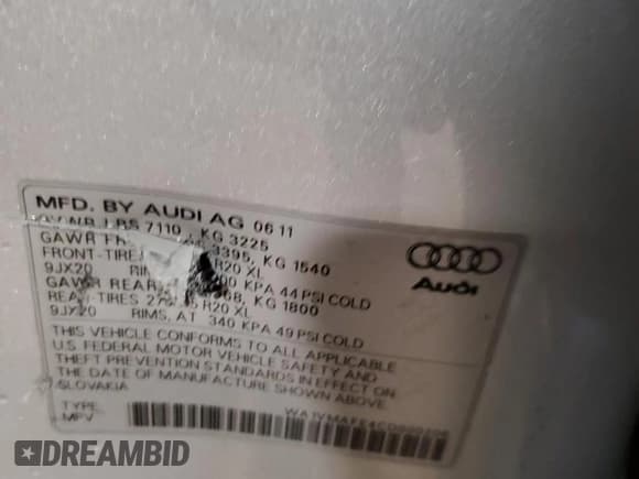✅ 2012 Audi Q7 Prestige • VIN: WA1VMAFE4CD000206 • Lot: 50737525. Wystawiony na Copart z przebiegiem Nie podano. Bezpłatny archiwum sprzedaży aukcyjnych z USA i szczegółowy raport historii pojazdu na DreamBid. Zdjęcie 13.