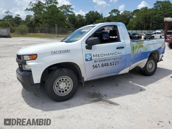 2022 Chevrolet Silverado 1500 Work Truck z VIN 3GCNWAED4NG125964, wystawiony jako Copart lot #66000584 z przebiegiem 84 000 mil mil oraz Nie do naprawy • Non repairable. Historia ofert i sprzedaży dostępna na DreamBid. Obrazek 1.