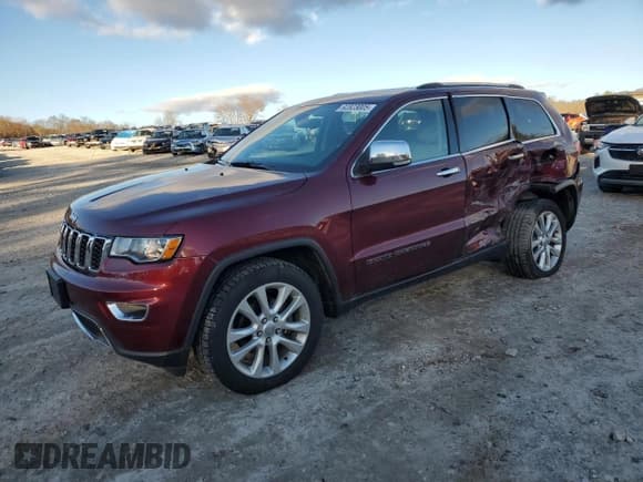✅ 2017 Jeep Grand Cherokee Limited • VIN: 1C4RJFBG6HC873649 • Lot: 92823005. Listed on Copart with 55,791 mi. Free auction sales archive from the USA and detailed vehicle history report at DreamBid. Image 1.