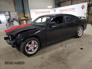 2008 Dodge Charger Police with VIN 2B3KA43H38H314362, listed as a Copart auction lot 57035814 with 183,364 mi miles and Salvage title. Bid and sale history available at DreamBid. Image 1.