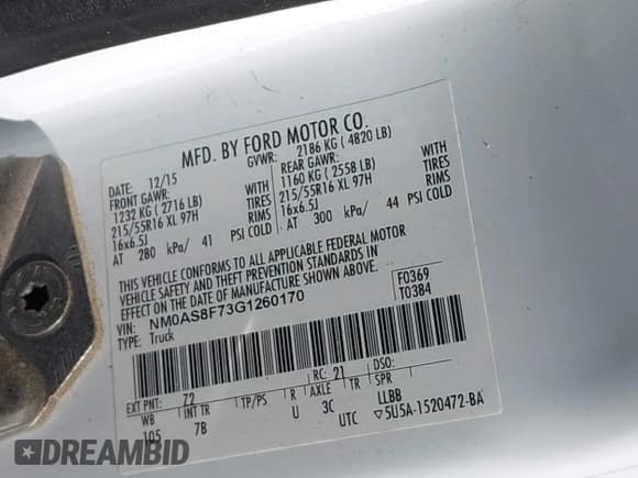 ✅ 2016 Ford Transit Connect XLT • VIN: NM0AS8F73G1260170 • Lot: 41633779. Wystawiony na IAAI z przebiegiem 38 267 mil. Bezpłatny archiwum sprzedaży aukcyjnych z USA i szczegółowy raport historii pojazdu na DreamBid. Zdjęcie 9.