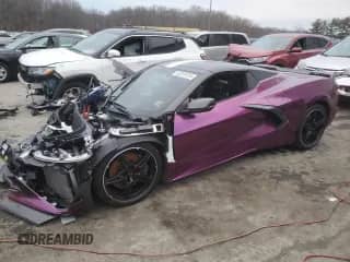 2021 Chevrolet Corvette 3LT с VIN 1G1YC3D48M5121031, выставлен на аукционе Copart как лот 82378124 с пробегом 8 703 миль миль и Списание • Salvage title. История ставок и продаж доступна на DreamBid. Изображение 1.