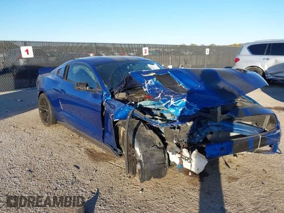 ✅ 2017 Ford Mustang GT • VIN: 1FA6P8CF2H5317061 • Lot: 40916894. Listed on IAAI with 27,110 mi. Free auction sales archive from the USA and detailed vehicle history report at DreamBid. Image 1.