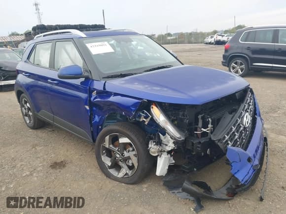 ✅ 2025 Hyundai Venue SEL • VIN: KMHRC8A31SU415079 • Lot: 43319091. Listed on IAAI with Not provided. Free auction sales archive from the USA and detailed vehicle history report at DreamBid. Image 1.