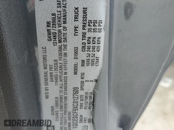 ✅ 2012 Chevrolet Colorado 1LT • VIN: 1GCESCF9XC8127609 • Лот: 65903475. Опубликован ранее на Copart с пробегом 105 133 миль. Бесплатный доступ к архиву аукционных продаж из США и подробный отчёт об истории автомобиля на DreamBid. Изображение 12.