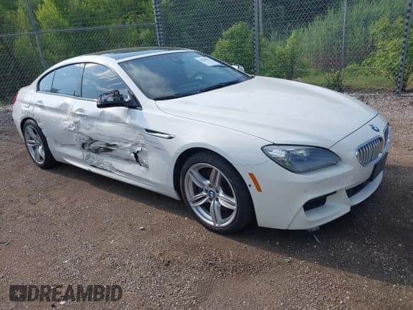 ✅ 2015 BMW 6 Series 650i xDrive • VIN: WBA6B4C5XFD761569 • Lot: 42646861. Listed on IAAI with 55,306 mi. Free auction sales archive from the USA and detailed vehicle history report at DreamBid. Image 1.
