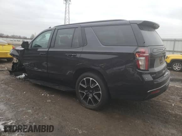 2022 Chevrolet Tahoe RST with VIN 1GNSKRKDXNR139179, listed as a Copart auction lot 85826654 with 45,728 mi miles and Salvage title. Bid and sale history available at DreamBid. Image 2.