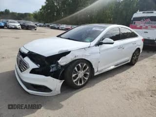 ✅ 2015 Hyundai Sonata Sport • VIN: 5NPE34ABXFH164856 • Лот: 80541595. Опубликован ранее на Copart с пробегом 111 918 миль. Бесплатный доступ к архиву аукционных продаж из США и подробный отчёт об истории автомобиля на DreamBid. Изображение 1.