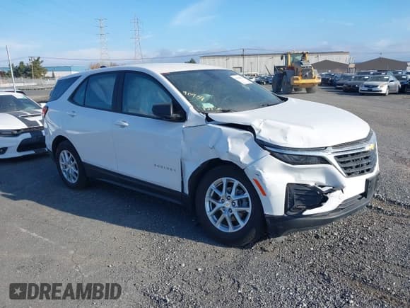 ✅ 2024 Chevrolet Equinox LS • VIN: 3GNAXHEG3RL175435 • Lot: 43296532. Listed on IAAI with 28,245 mi. Free auction sales archive from the USA and detailed vehicle history report at DreamBid. Image 1.