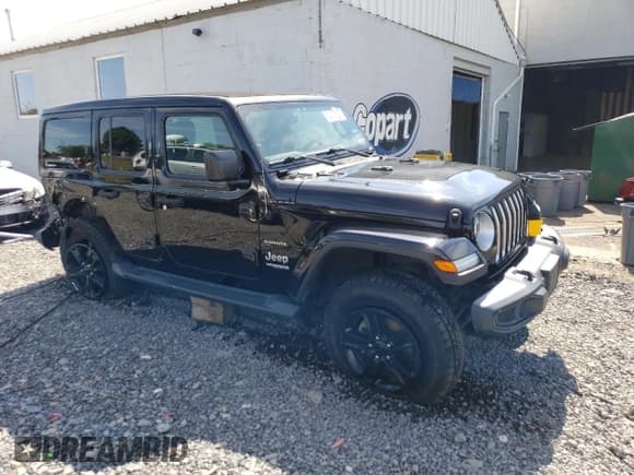 ✅ 2020 Jeep Wrangler Unlimited Sahara • VIN: 1C4HJXEN4LW209417 • Lot: 80317205. Listed on Copart with 87,494 mi. Free auction sales archive from the USA and detailed vehicle history report at DreamBid. Image 4.