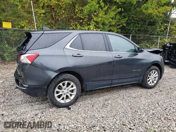 2021 Chevrolet Equinox LT with VIN 2GNAXUEV5M6142697, listed as a Copart auction lot 80615015 with 86,695 mi miles and Salvage title. Bid and sale history available at DreamBid. Image 3.