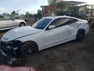 ✅ 2021 BMW 4 Series 430i • VIN: WBA53AP00MCF87863 • Лот: 40802323. Опубликован ранее на Copart с пробегом Не указан. Бесплатный доступ к архиву аукционных продаж из США и подробный отчёт об истории автомобиля на DreamBid. Изображение 1.