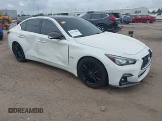 ✅ 2019 Infiniti Q50 Red Sport 400 • VIN: JN1FV7AP8KM760644 • Lot: 42147186. Wystawiony na IAAI z przebiegiem 69 780 mil. Bezpłatny archiwum sprzedaży aukcyjnych z USA i szczegółowy raport historii pojazdu na DreamBid. Zdjęcie 1.